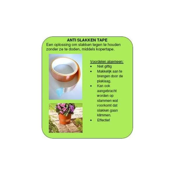 Anti-slakken Kopertape 4 M - Afbeelding 4