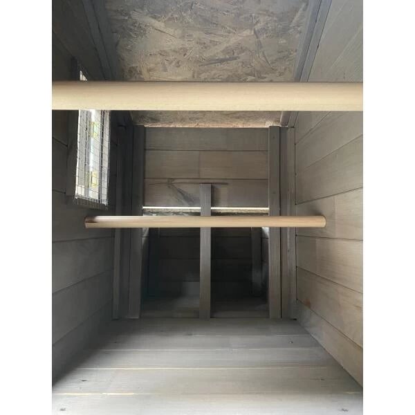 Kippenhok Chalet Flora Met Legnest - 126 × 62 × 107 Cm - Afbeelding 6