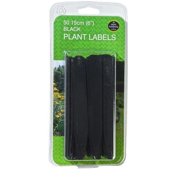 Plantenlabels Zwart Kunststof - 15 Cm - Set Van 50 Stuks - Afbeelding 2